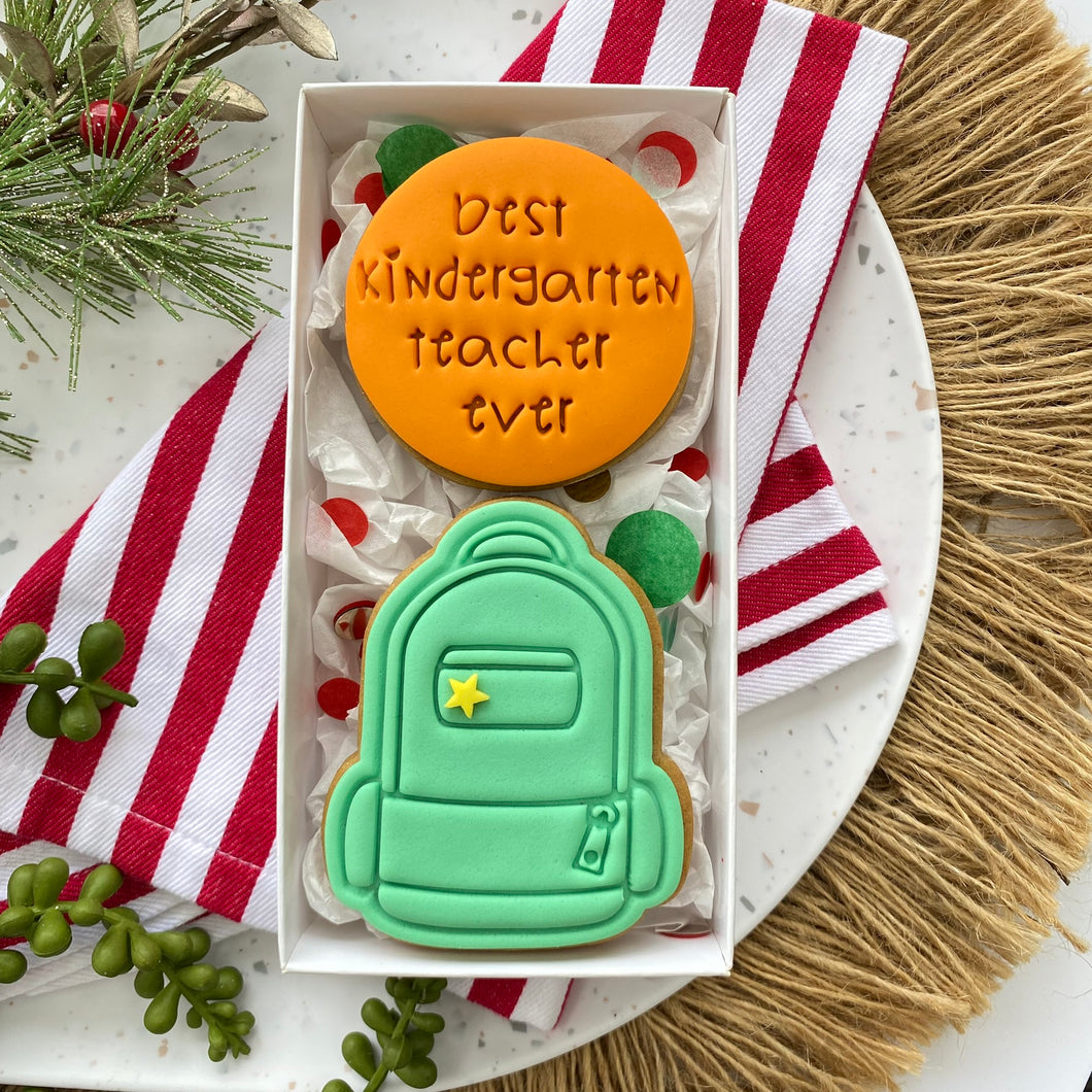 Best Kindergarten Teacher Ever' Gift Box – Petite Cookies