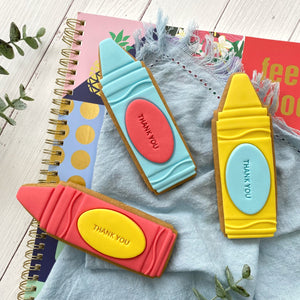'Thank You' Crayon Cookies